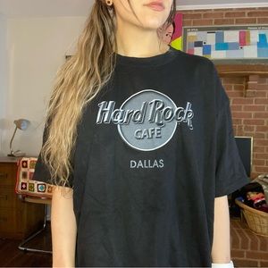 Offline Vintage 90s Deadstock Dallas Texas Hard Rock Cafe T-Shirt Oversi…
